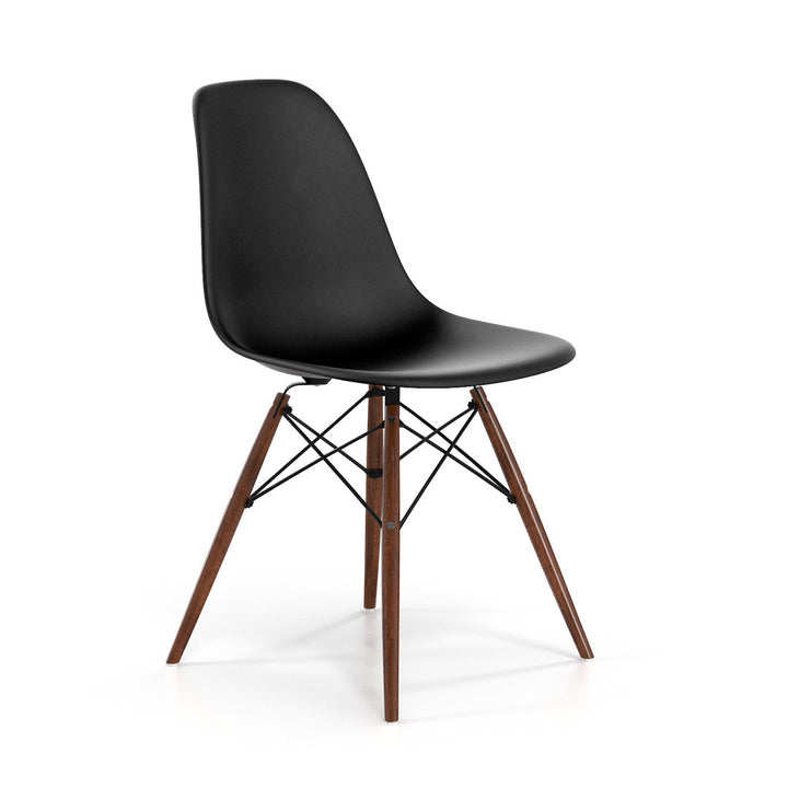 Jordan Side Chair AllModern Color: Black/Walnut