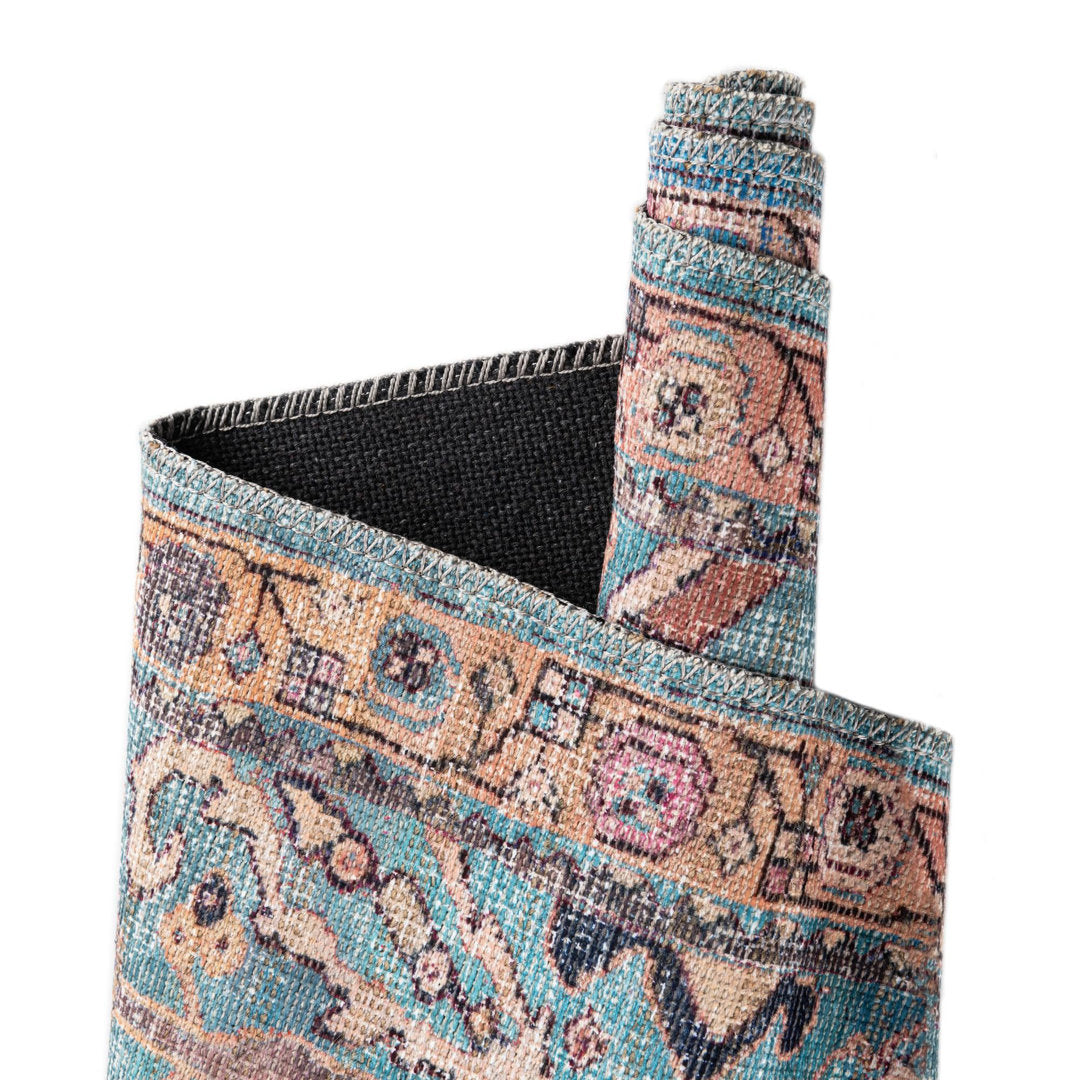 Enger Blue Area Rug Mistana™ Rug Size: Rectangle 7'3" x 10'