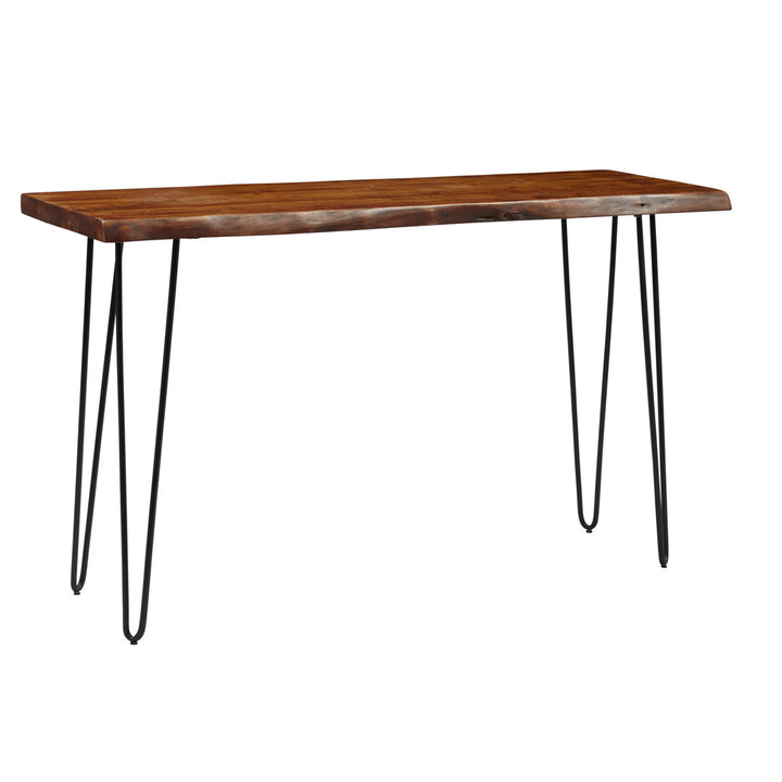 Camak 50'' Console Table The Twillery Co.® Table Top Color: Chestnut