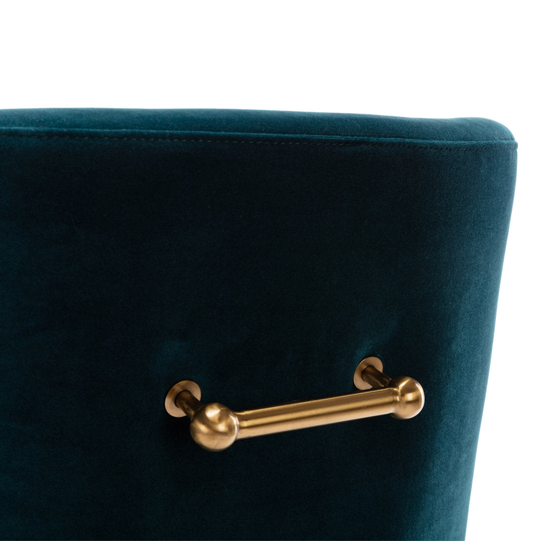 Magallanes Velvet Upholstered Side Chair (Set of 2) Willa Arlo™ Interiors Upholstery Color: Lake Green