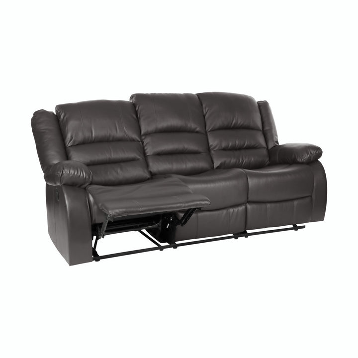 Jianyu 82" Faux Leather Pillow Top Arm Reclining Sofa Red Barrel Studio® Fabric: Brown Faux Leather