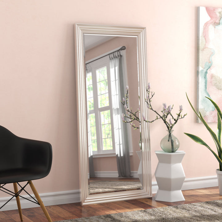 Veasley Leaning Accent Mirror Orren Ellis Finish: Chrome