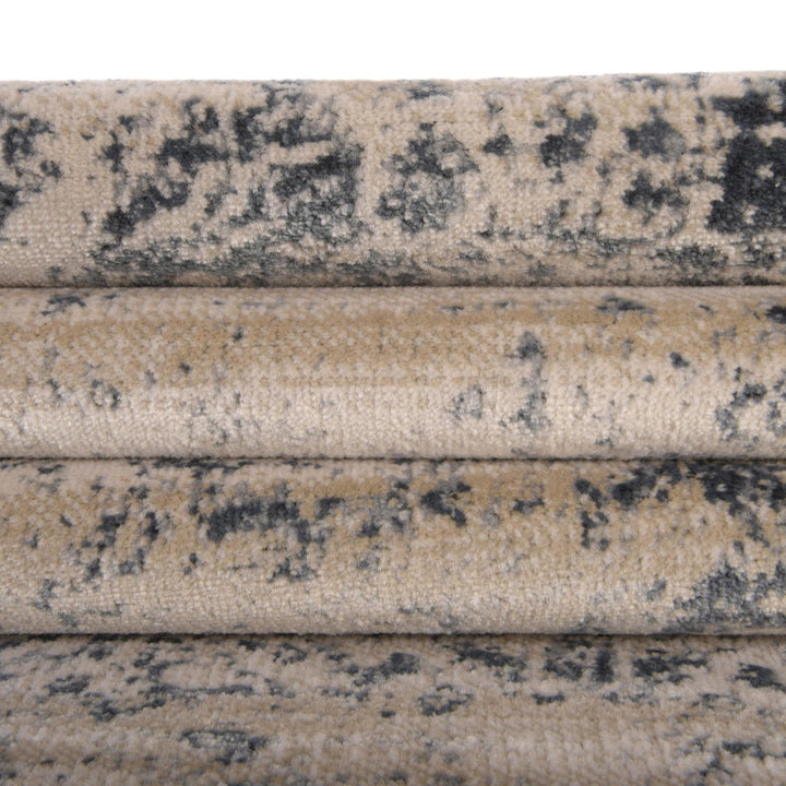 Arkeen Oriental Dark Blue/Beige Area Rug Lark Manor™ Rug Size: Square 6'1"