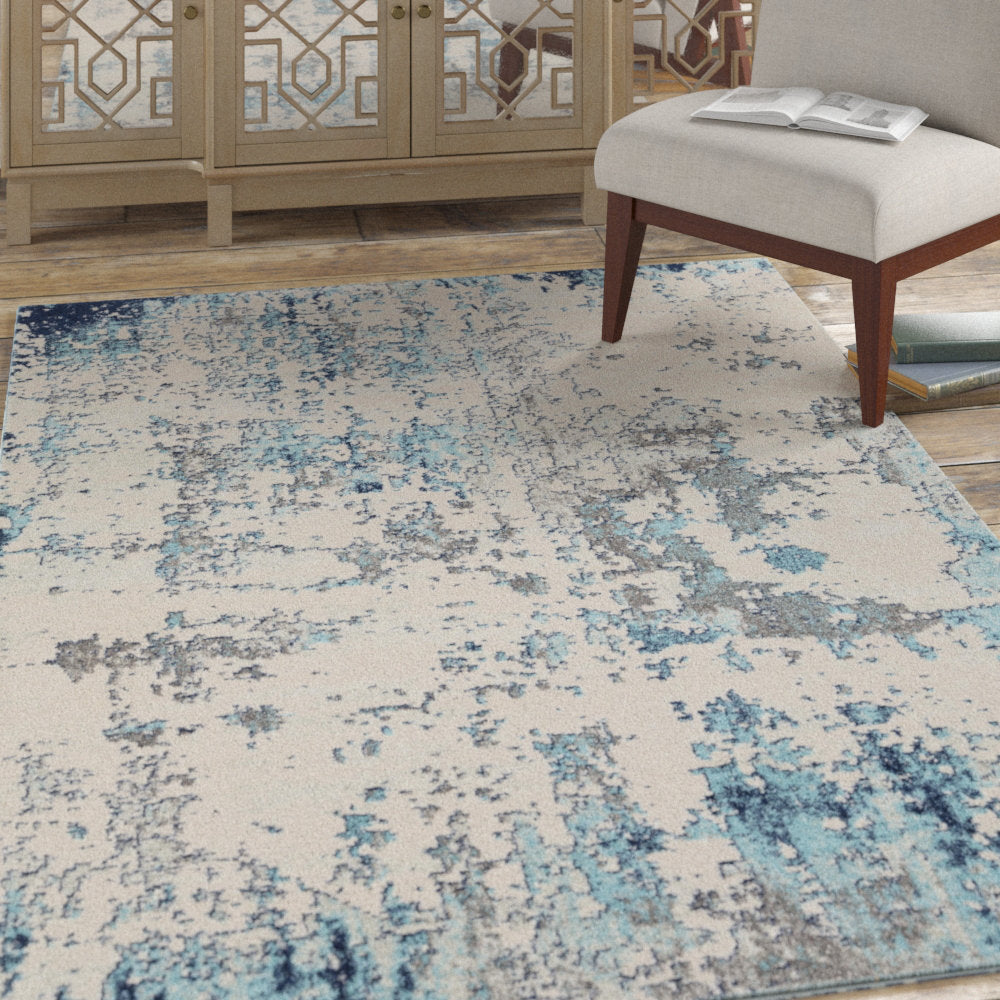Burnstad Machine Woven Abstract Area Rug 17 Stories Rug Size: Rectangle 9' x 12'