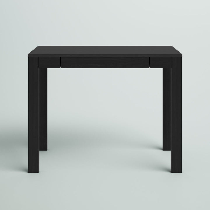 Genthner Writing Desk with Drawer Zipcode Design™ Color (Top/Frame): Black/Black