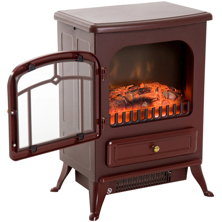 Manor Electric Fireplace Charlton Home® Finish: Red