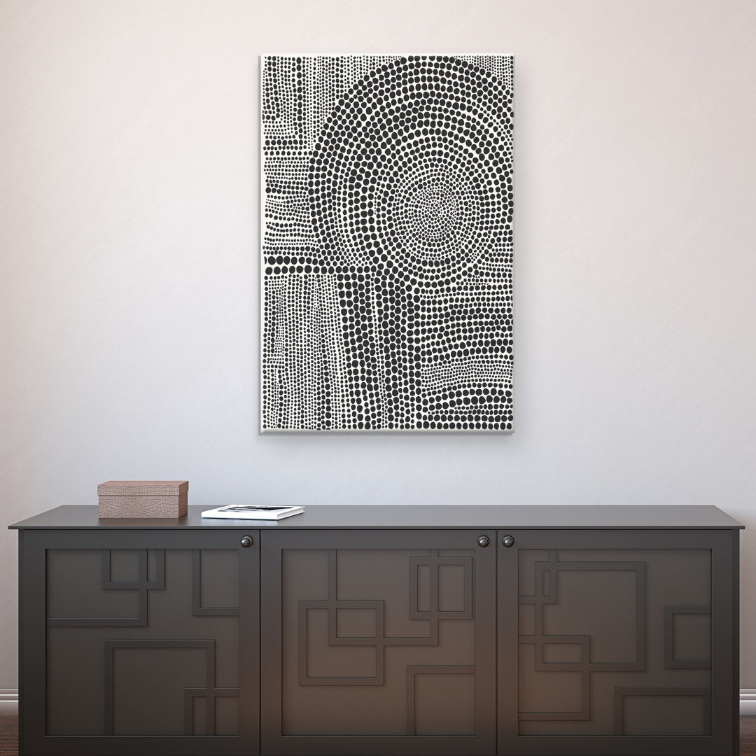 Clustered Dots B' - Unframed Painting Print on Canvas Dakota Fields Size: 30" H x 40" W x 1.5" D