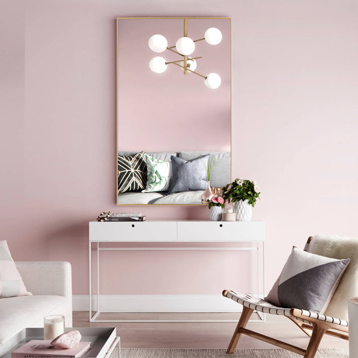 Kinkaid Metal Framed Full Length Hanging Mirror Wrought Studio™ Size: 71" x 34" Finish: Gold