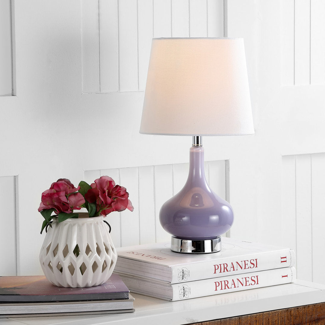 Mikac 17.5" Table Lamp Charlton Home® Base Color: Purple