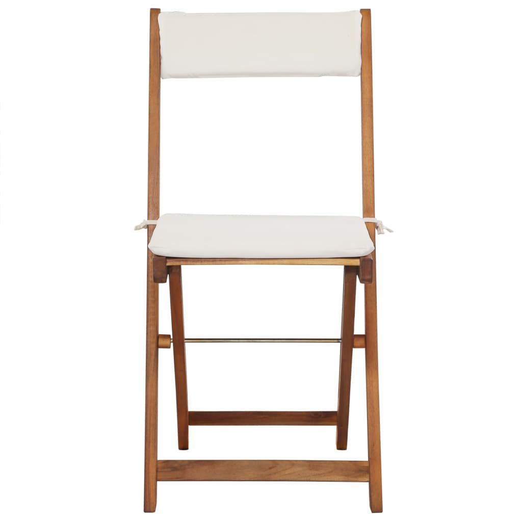 Sperling Square 2 - Person Bistro Set with Cushions Highland Dunes Cushion Color: White