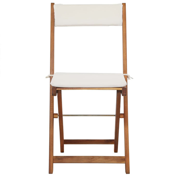 Sperling Square 2 - Person Bistro Set with Cushions Highland Dunes Cushion Color: White