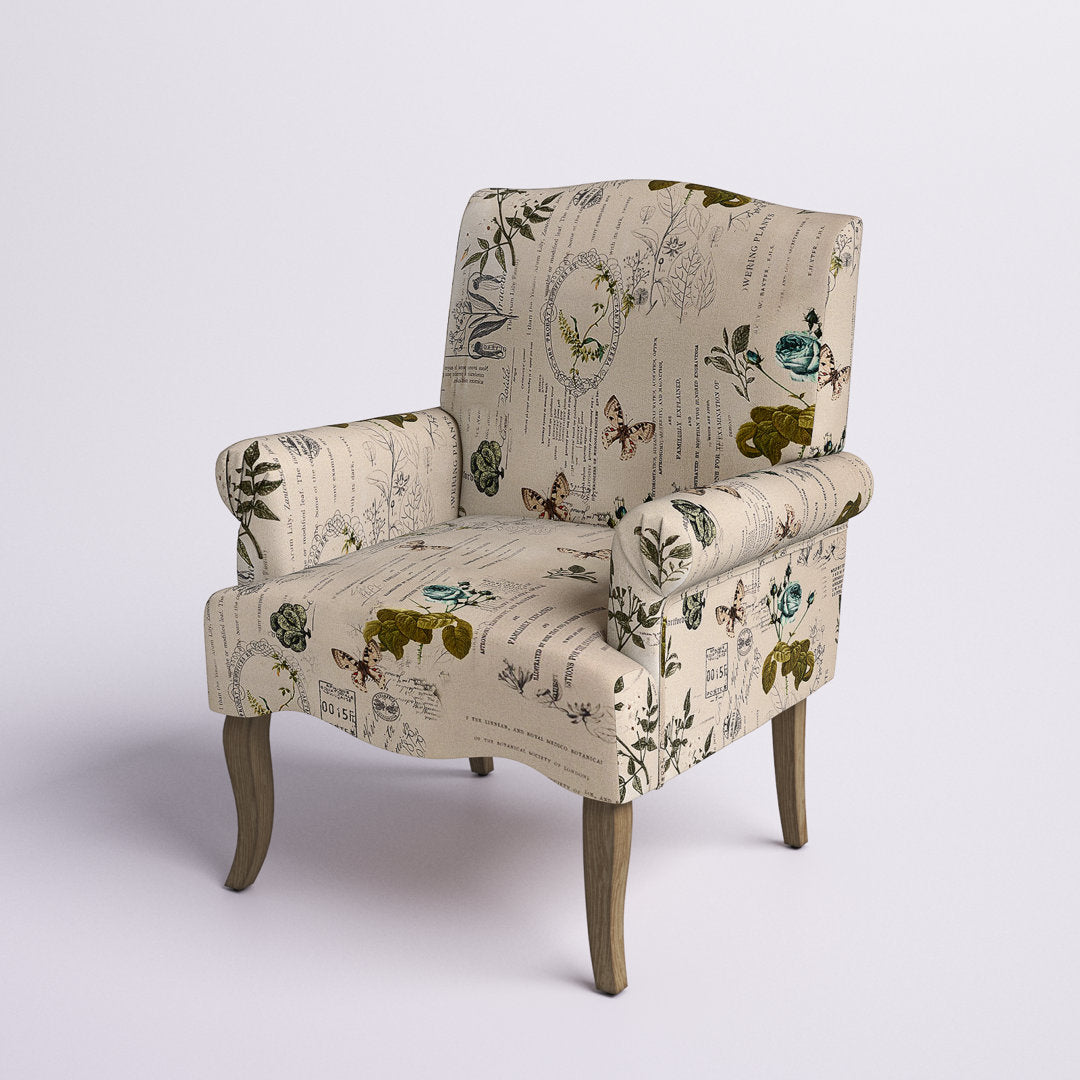 Belle 30" W Polyester Armchair Laurel Foundry Modern Farmhouse® Fabric: Floral Chenille