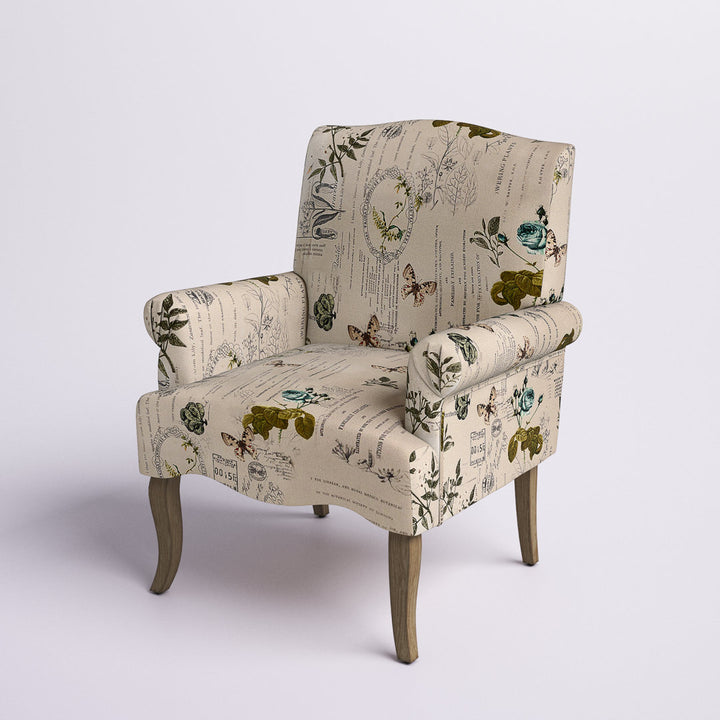 Belle 30" W Polyester Armchair Laurel Foundry Modern Farmhouse® Fabric: Floral Chenille