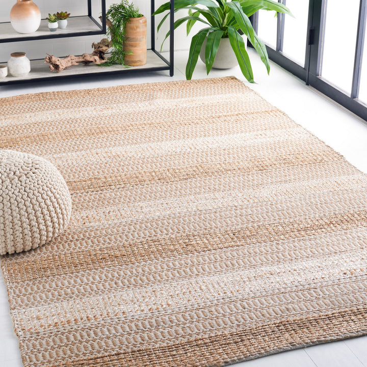 Sorrell Geometric Flatweave Ivory/Natural Area Rug Laurel Foundry Modern Farmhouse® Rug Size: Square 6'6"