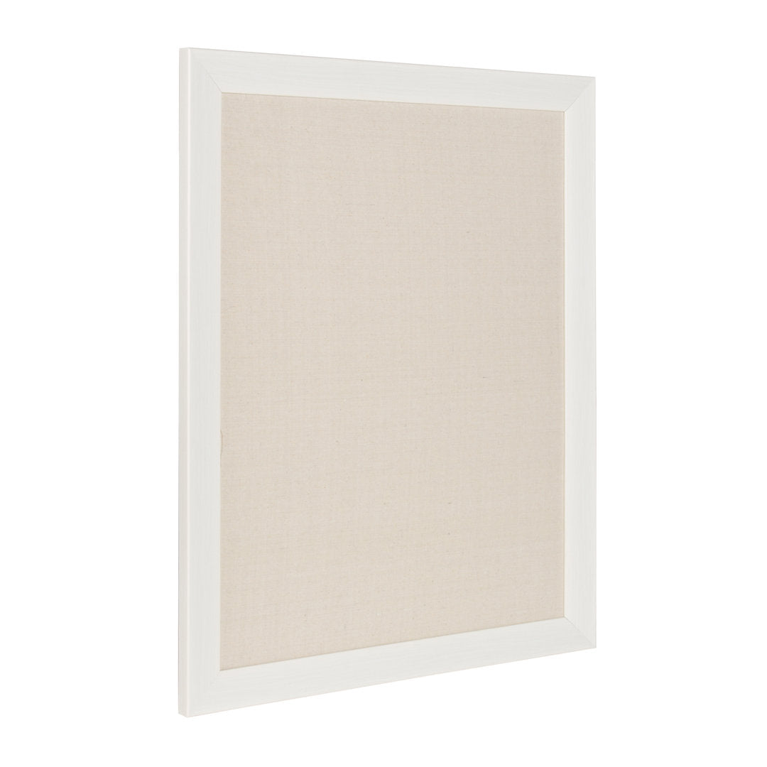Brucie Framed Wall Mounted Corkboard/Bulletin Board Union Rustic Color: White Size: 29" H x 23" W x 1" D