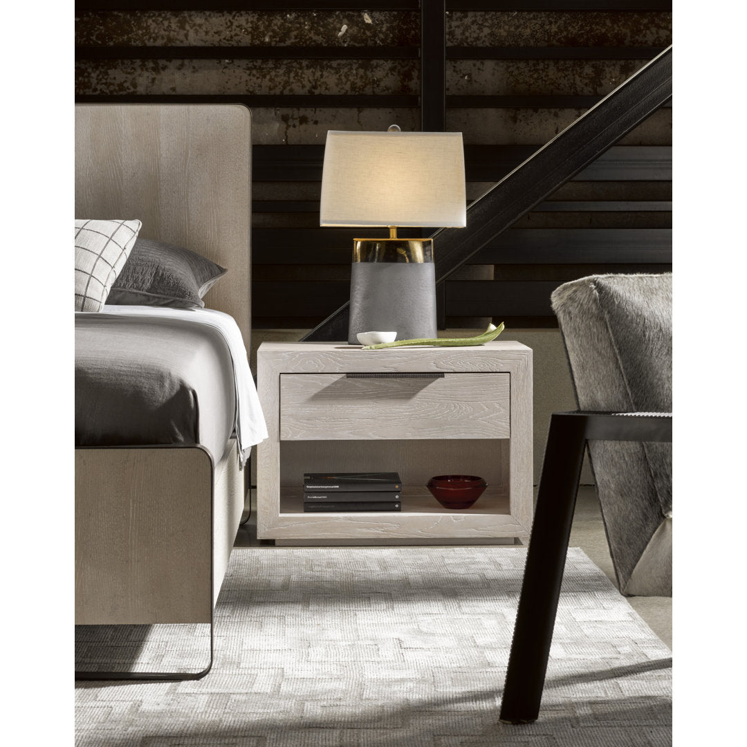 Aria 1 - Drawer Nightstand in Light Gray Joss & Main