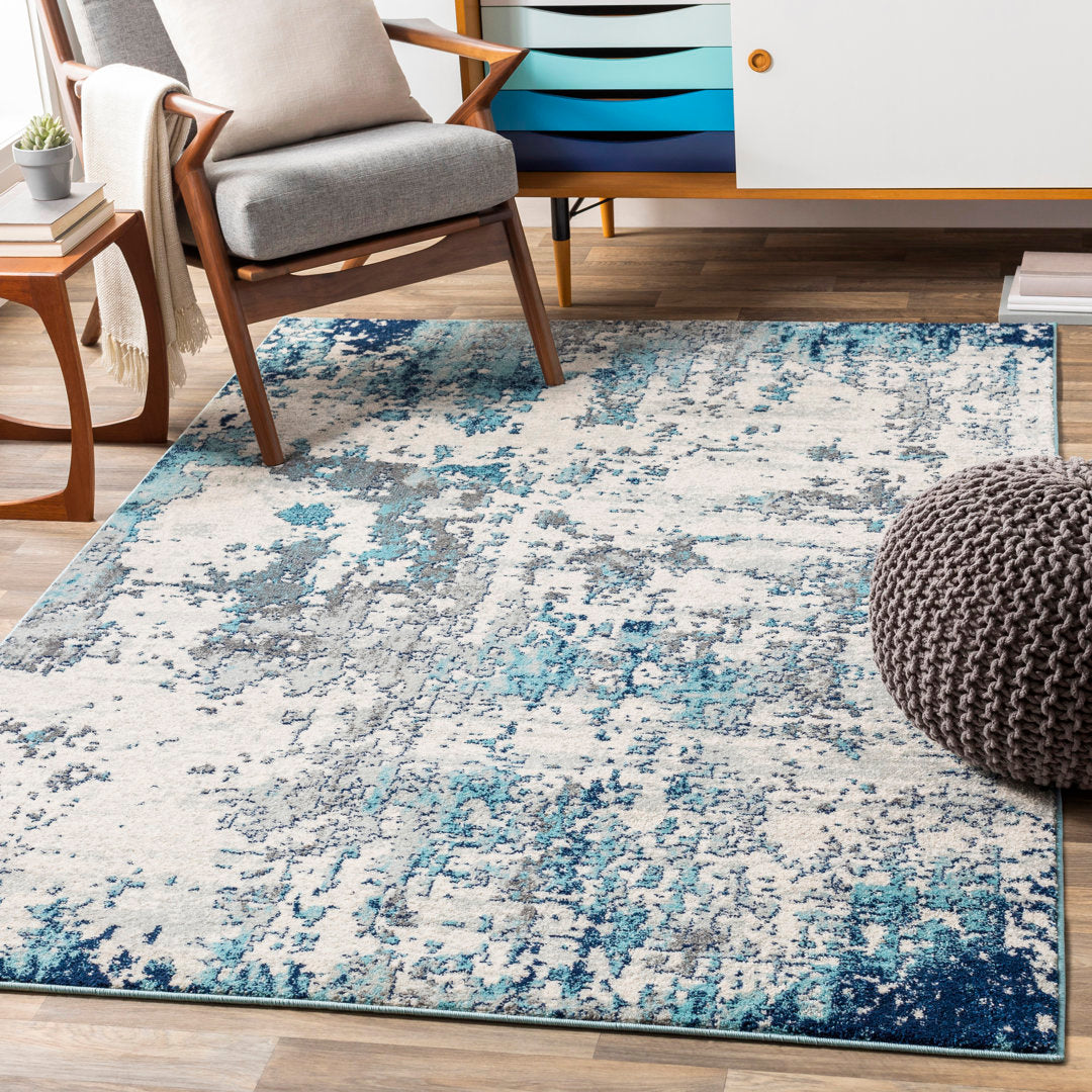 Burnstad Machine Woven Abstract Area Rug 17 Stories Rug Size: Rectangle 9' x 12'