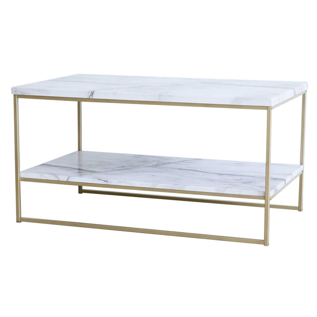 Burkhalter Sled Coffee Table Mercer41 Table Base Color: Gold