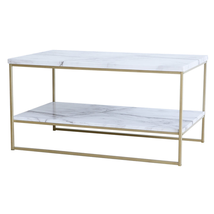Burkhalter Sled Coffee Table Mercer41 Table Base Color: Gold