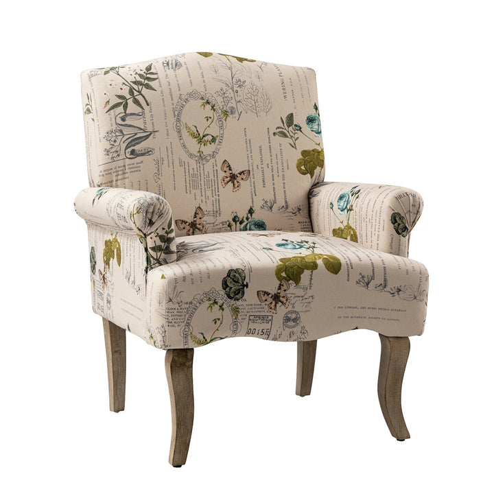 Belle 30" W Polyester Armchair Laurel Foundry Modern Farmhouse® Fabric: Floral Chenille