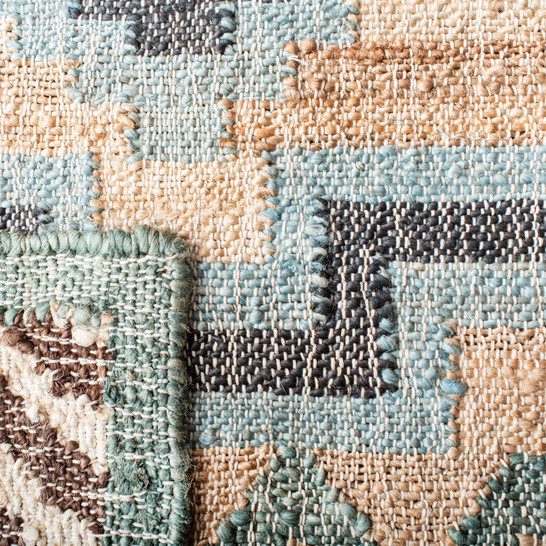 Glynda Southwestern Handmade Flatweave Jute Tan Area Rug The Twillery Co.® Rug Size: Rectangle 10' x 14'