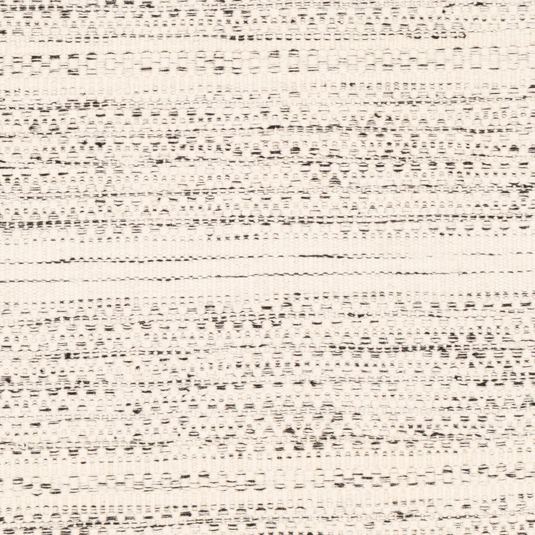 Sylvie Chevron Flatweave Wool Cream/Black Area Rug Kelly Clarkson Home Rug Size: Rectangle 2' x 3'