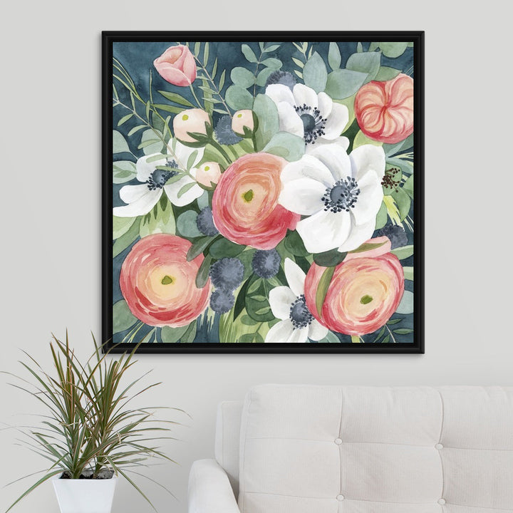 Bewitching Bouquet I by Grace Popp - Painting Print Winston Porter Size: 31.7" H x 31.7" W x 1.75" D Format: Black Floater Framed