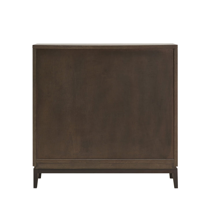 Emmett Solid + Manufactured Wood Foyer Cabinet in Smoke Gray Latitude Run®