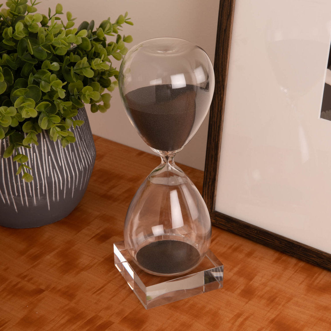 Cobie Hourglass Ivy Bronx Size: 10.5" H x 3.5" W x 3.5" D Finish: Black