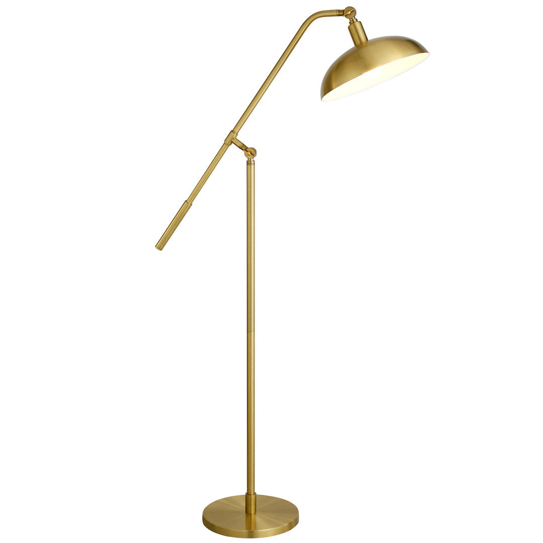 Devon 62" Task/Reading Floor Lamp Ivy Bronx Base Finish: Brushed Brass