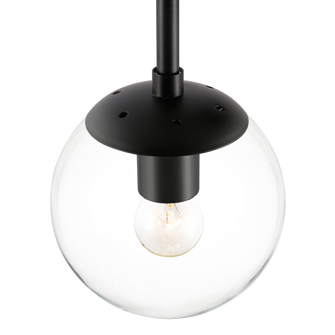 Cournoyer 2-Light Dimmable Wallchiere George Oliver Shade Color: Clear Finish: Black