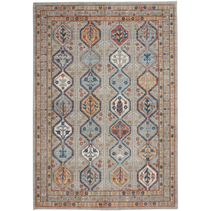 Taylorsville Geometric Brown/Blue/Gray Area Rug Dakota Fields Rug Size: Rectangle 6'7" x 9'6"