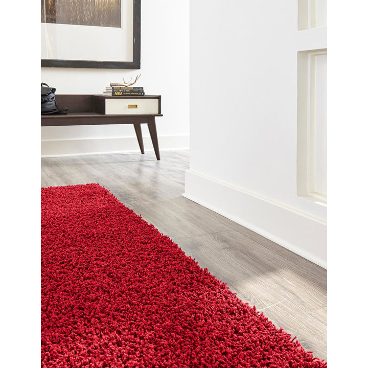 Angeline Cherry Red Area Rug Ebern Designs Rug Size: Runner 2'6" x 16'5"