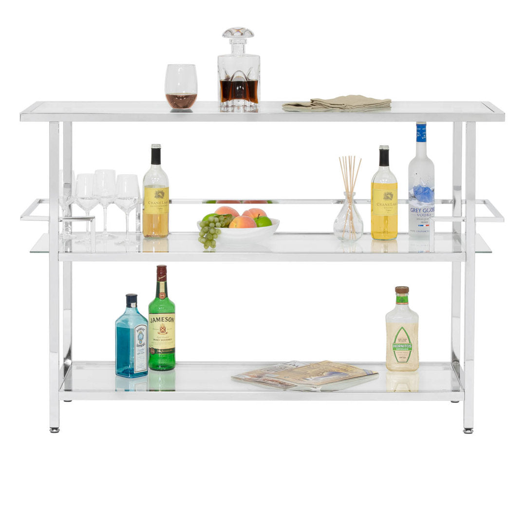 Hayeslee Home Bar Ebern Designs Color: Chrome