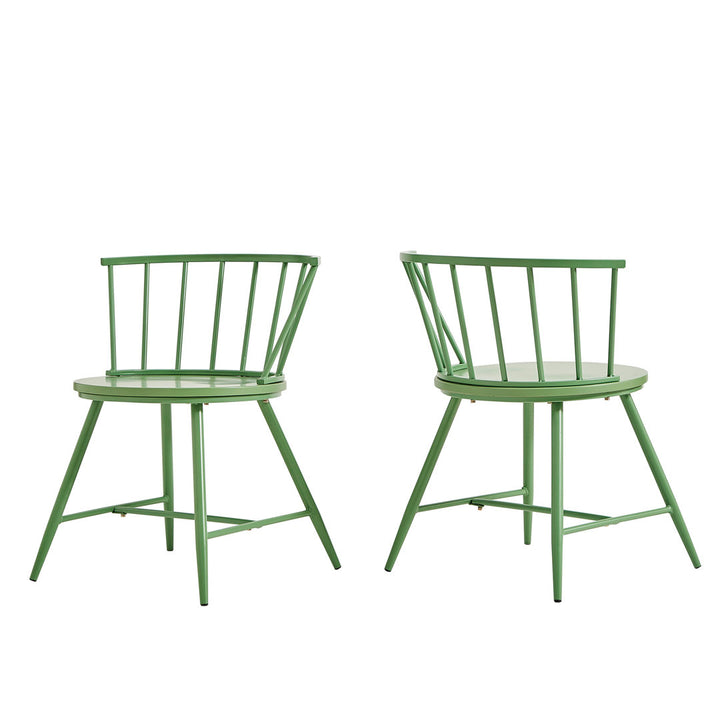 Johanna Metal Side Chair (Set of 2) Laurel Foundry Modern Farmhouse® Color: Meadow Green