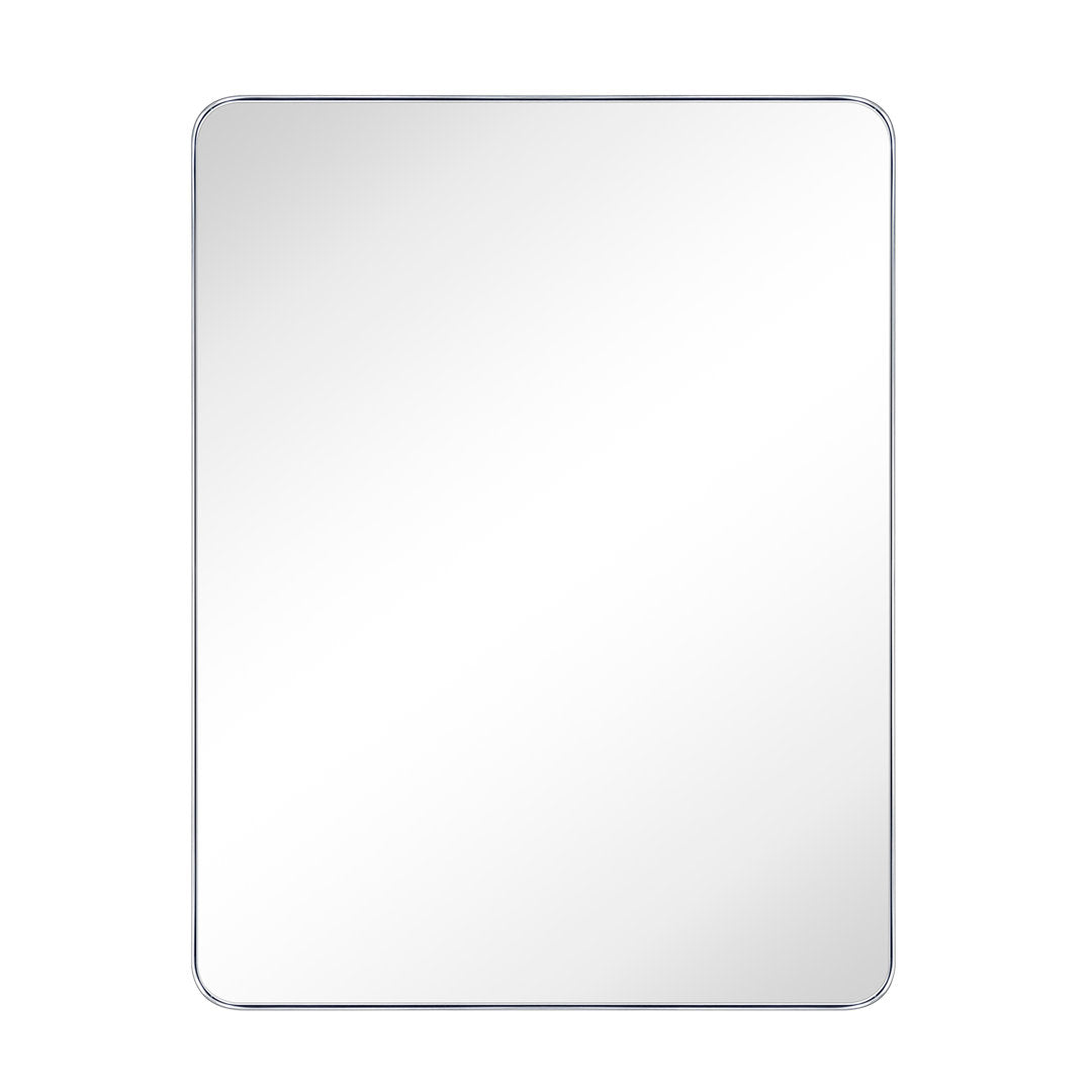 Kengston Modern & Contemporary Rectangular Bathroom Vanity Mirrors 17 Stories Size: 48" x 36" Finish: Chrome