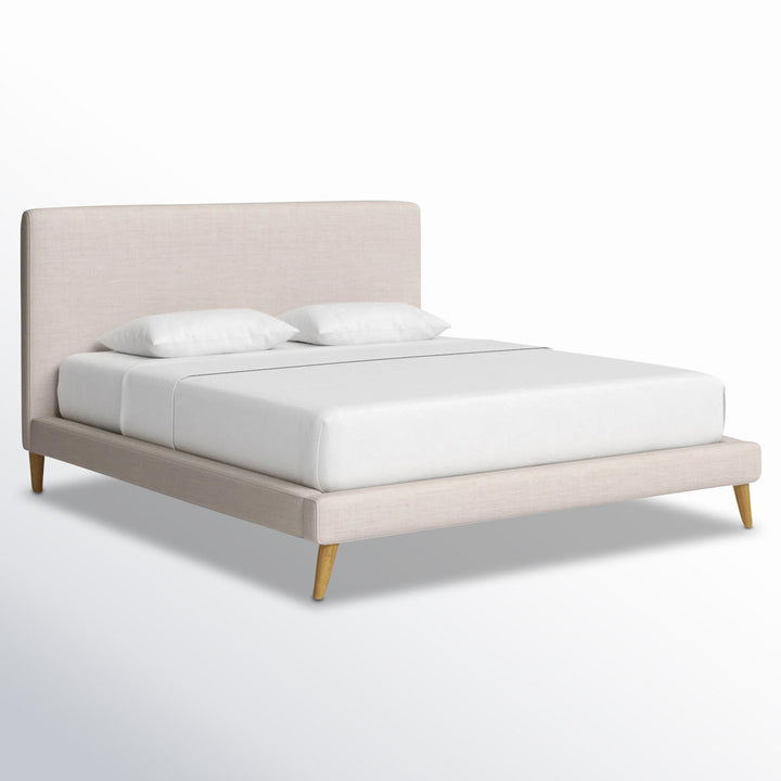 Williams Upholstered Bed AllModern Color: Light Gray Size: King