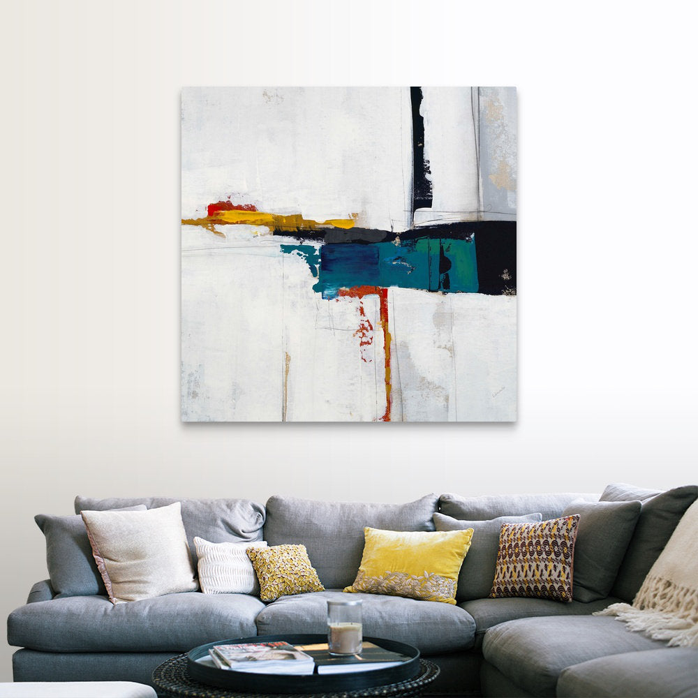 Seconds of Circumstance II by Sydney Edmunds - Painting Print on Canvas Mercury Row® Size: 48" H x 48" W Format: Wrapped Canvas