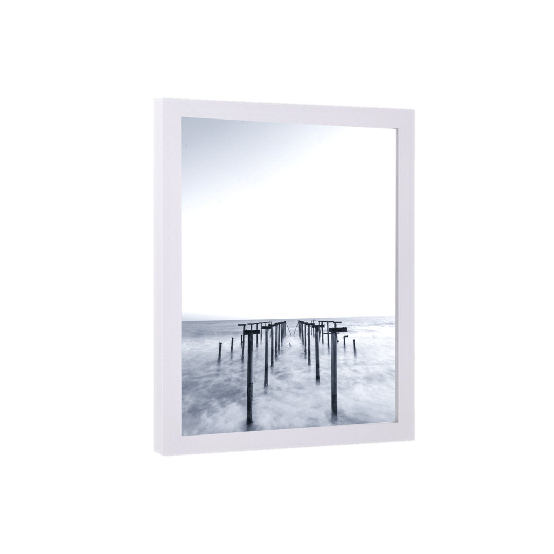 Barreneche Picture Frame Latitude Run® Color: Black Picture Size: 20" x 7"