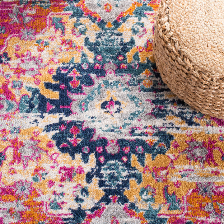Felty 154 Area Rug In Fuchsia / Gold Langley Street® Rug Size: Rectangle 8' x 10'