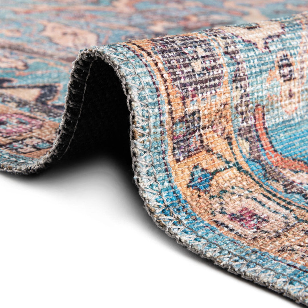 Enger Blue Area Rug Mistana™ Rug Size: Rectangle 7'3" x 10'
