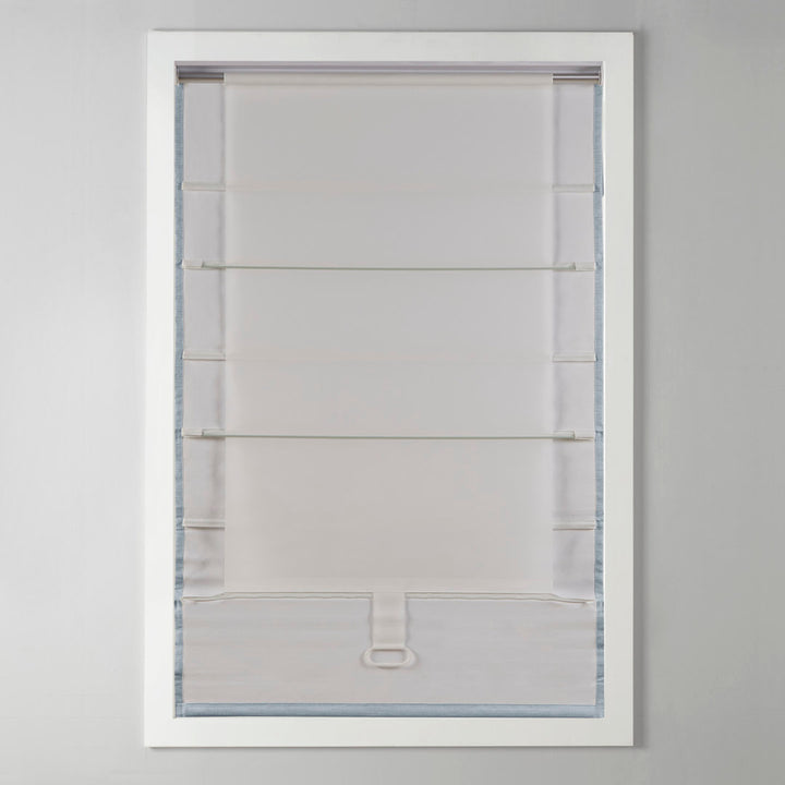 Galen Basketweave Cordless Room Darkening Roman Shade Madison Park Length & Width: 35"W x 64"L