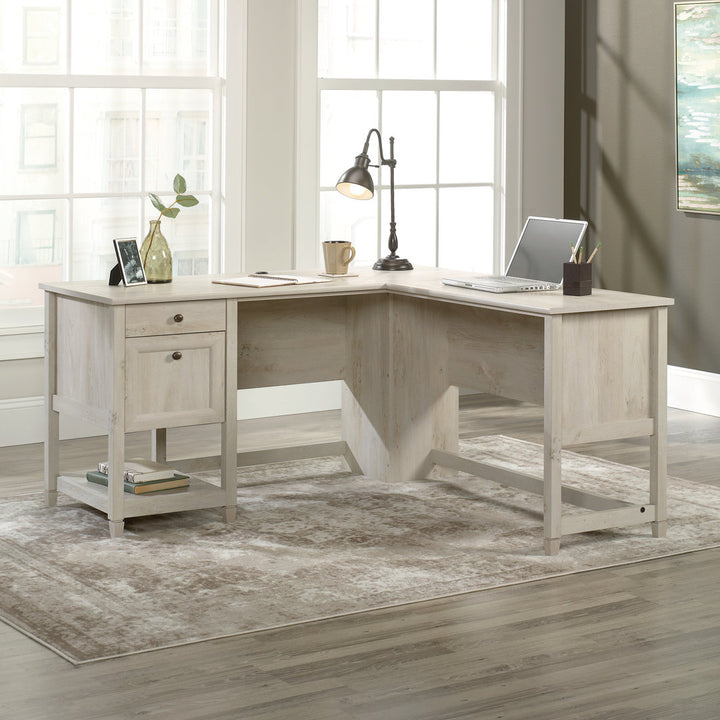 Gunalda L-Shape Executive Desk Red Barrel Studio® Color: Chalked Chestnut