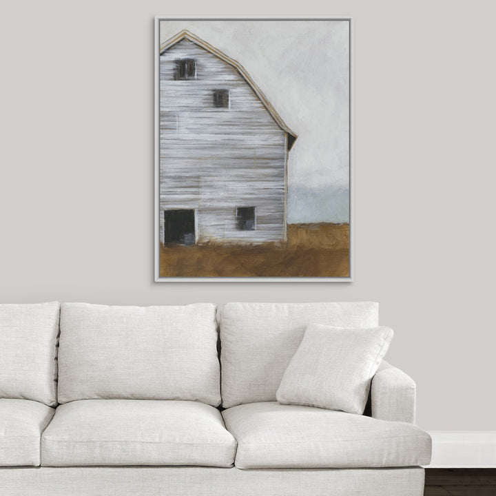 Abandoned Barn I' Painting on Canvas One Allium Way® Size: 17.7" H x 13.7" W x 1.75" D Format: White Floater Framed