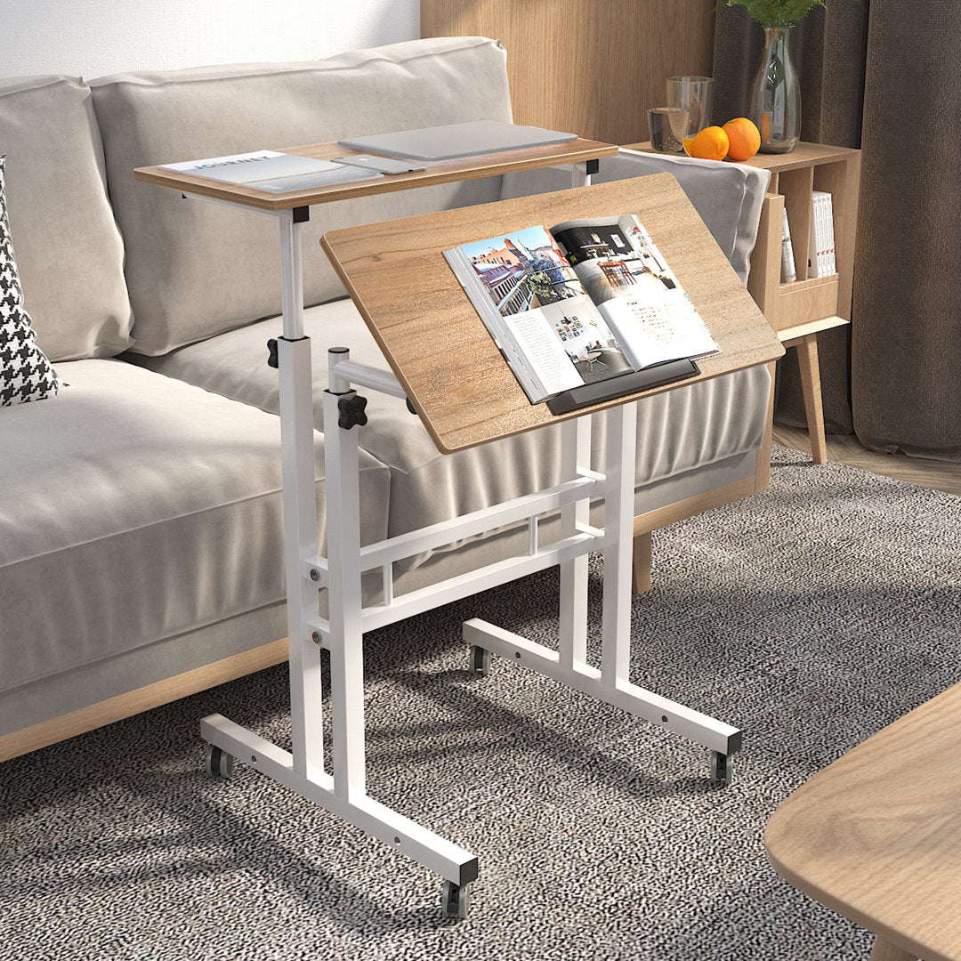 Crumpton Height Adjustable Standing Desk Symple Stuff Color: Oak