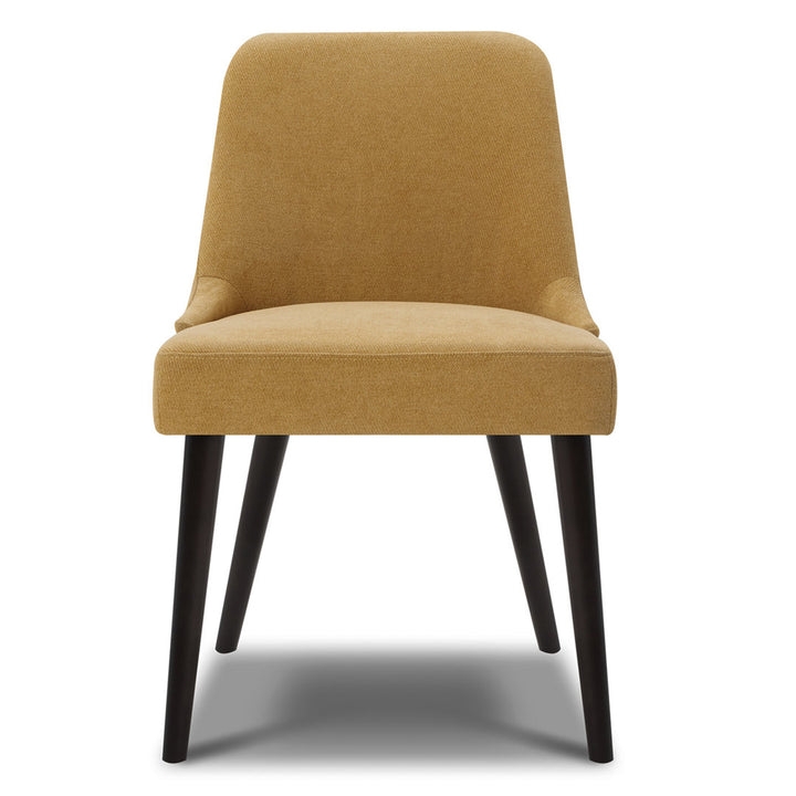 Brently Upholstered Dining Chair (Set of 2) Wade Logan® Upholstery Color: Canary Yellow