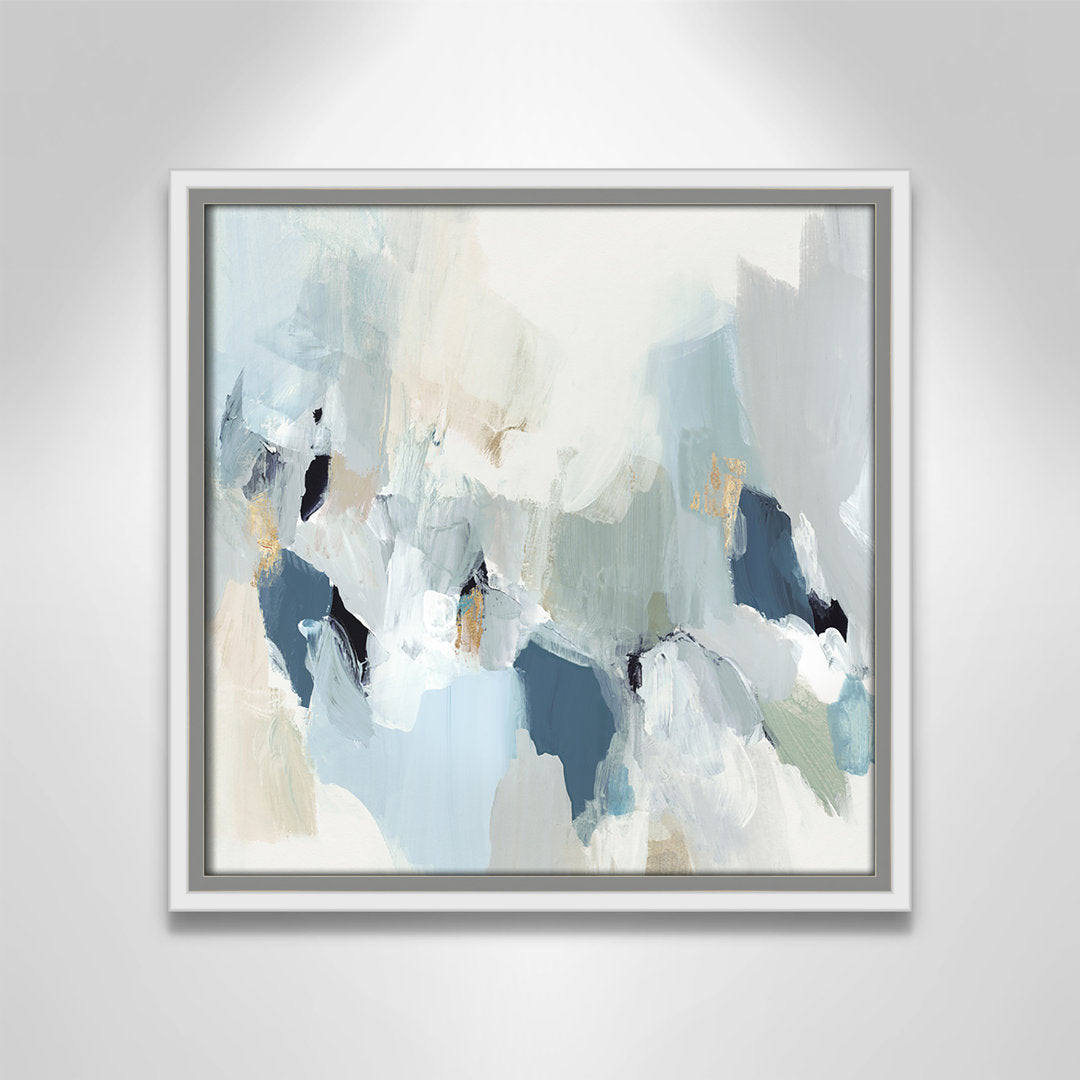 Little Talks II by Isabelle Z - Picture Frame Print on Canvas Casa Fine Arts Size: 13.5" H x 13.5" W x 2" D Format: White Framed Canvas