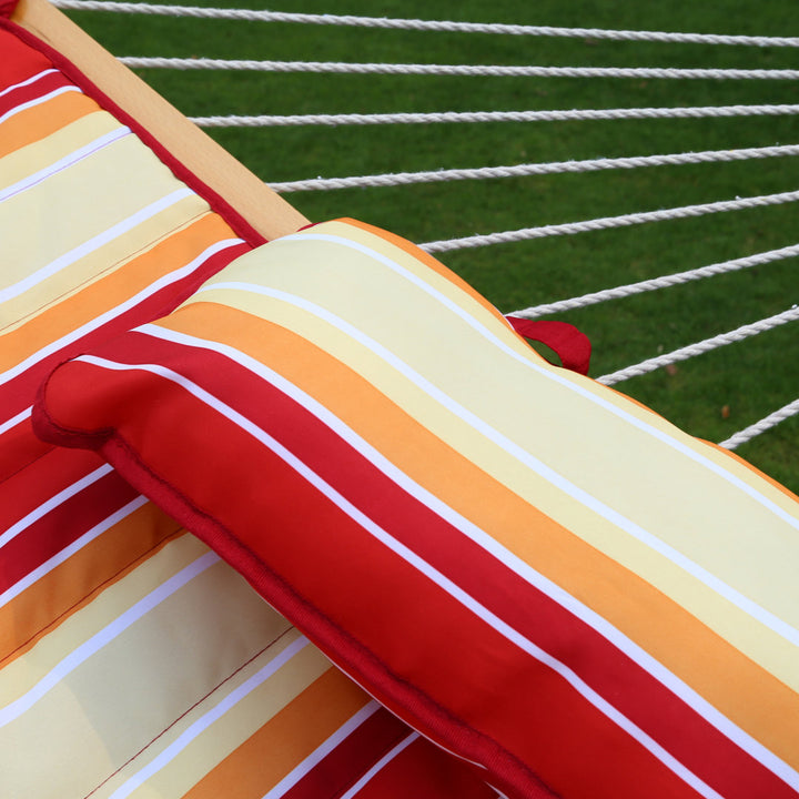 Bchester Double Spreader Bar Hammock with Stand Arlmont & Co. Color: Red