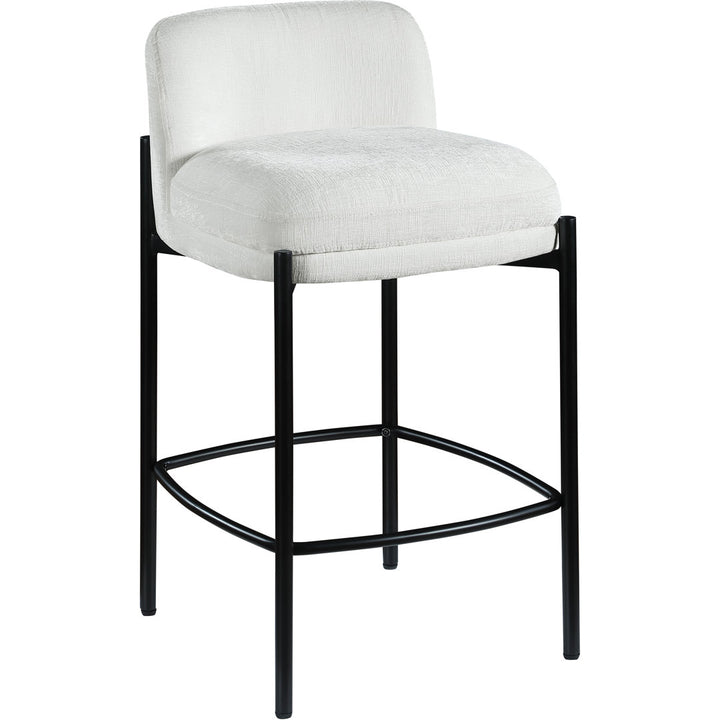 Brixen 26'' Counter Stool (Set of 2) Wade Logan® Upholstery: Cream Velvet