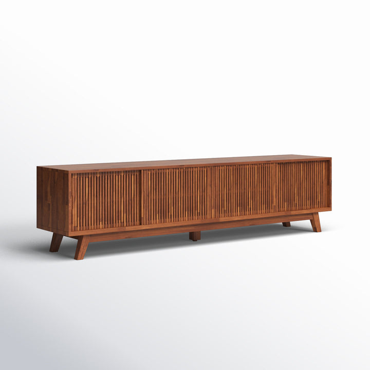 Burton 79'' Media Console AllModern Color: Brown